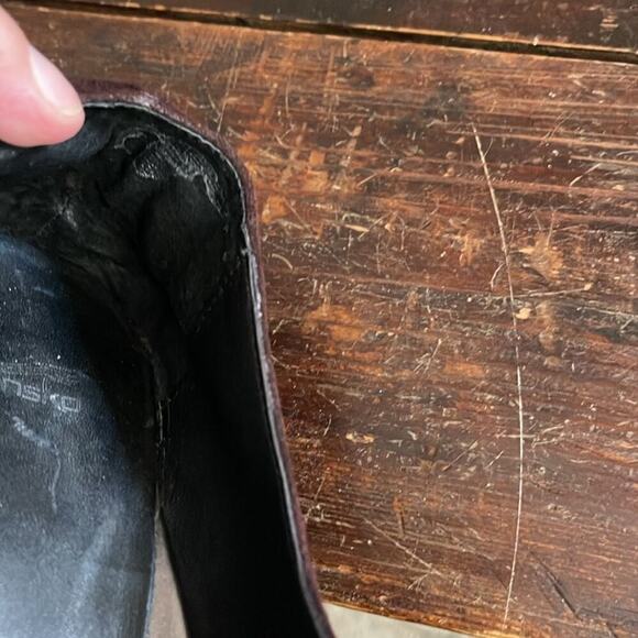 Dansko Brown Tara Suede and Leather Mary Jane Heels Size 38 - Picture 8 of 8